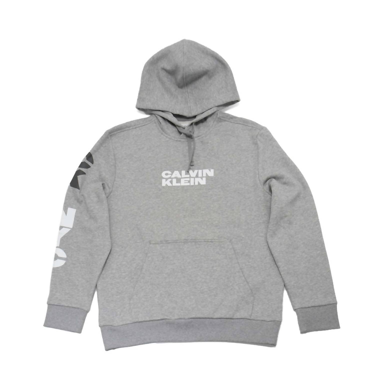 Calvin Klein - Men's Long Sleeve Nyc Triple Logo Crew Neck Hoodie