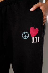 SPIRITUAL GANGSTER Power Of Love Bowie Sweatpants in black - women's pants - view 5