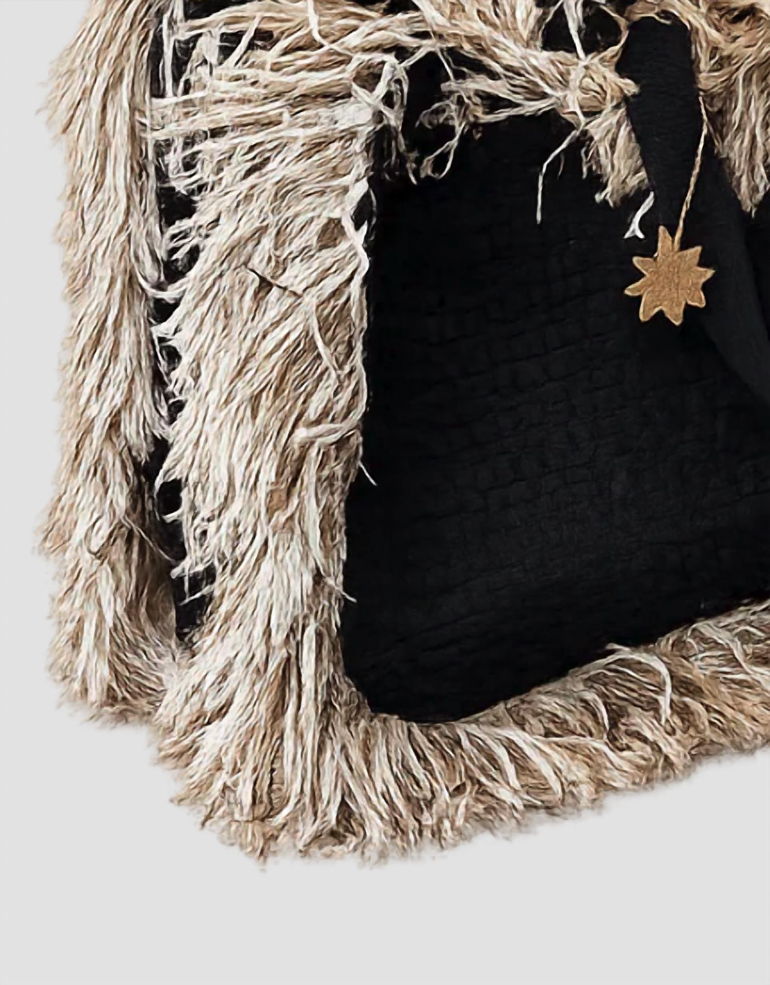 Elektra'S Workshop - Women's Handmade Woven Leather Fringe Tote Bag
