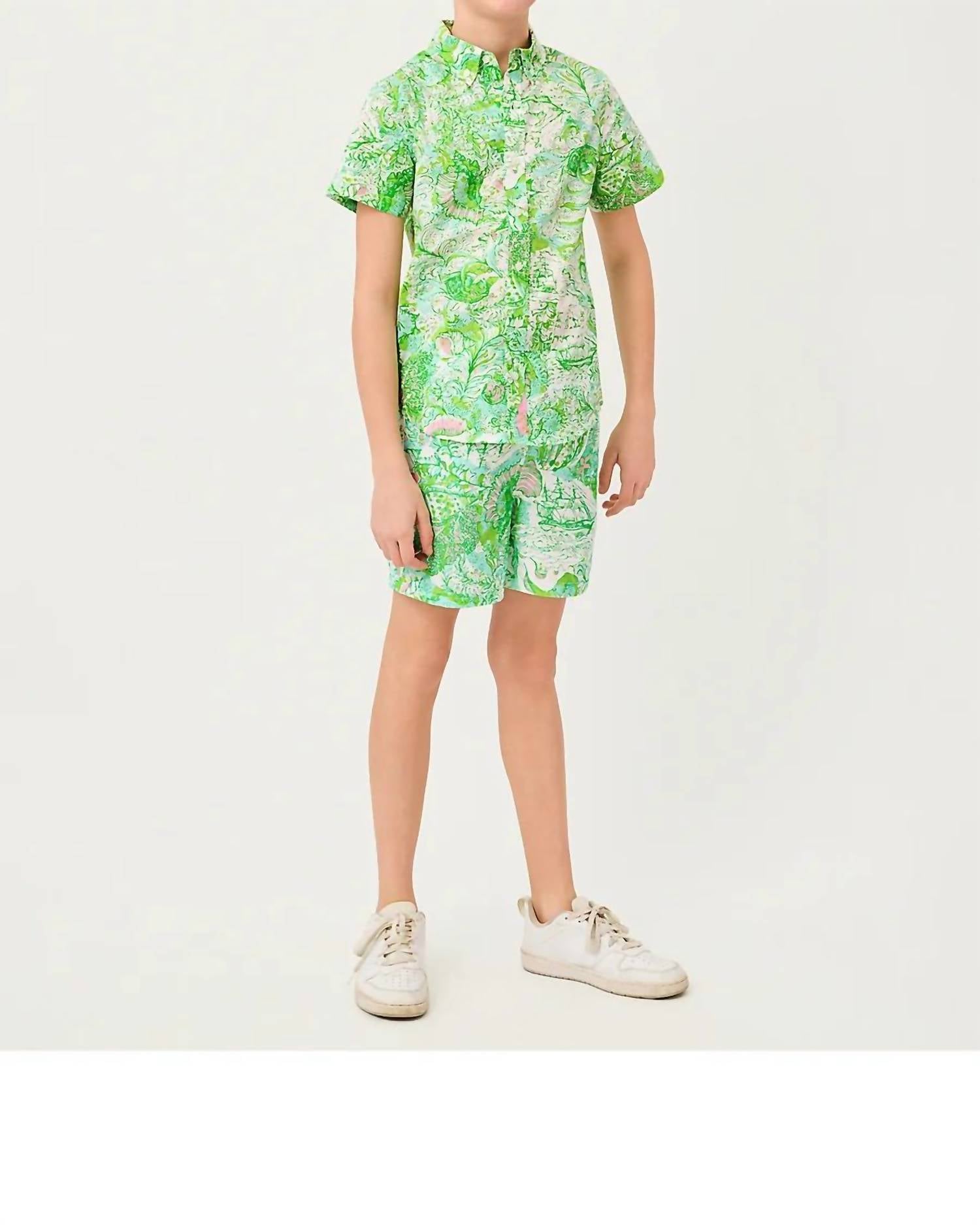 Lilly Pulitzer - Boy's Liam Carter Swim Trunk