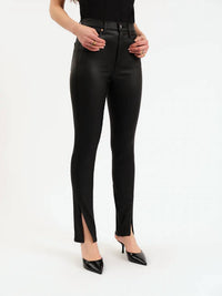 Daze - Downtown High Rise Split Slim Jeans