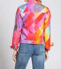 Apny - Printed Denim Jacket