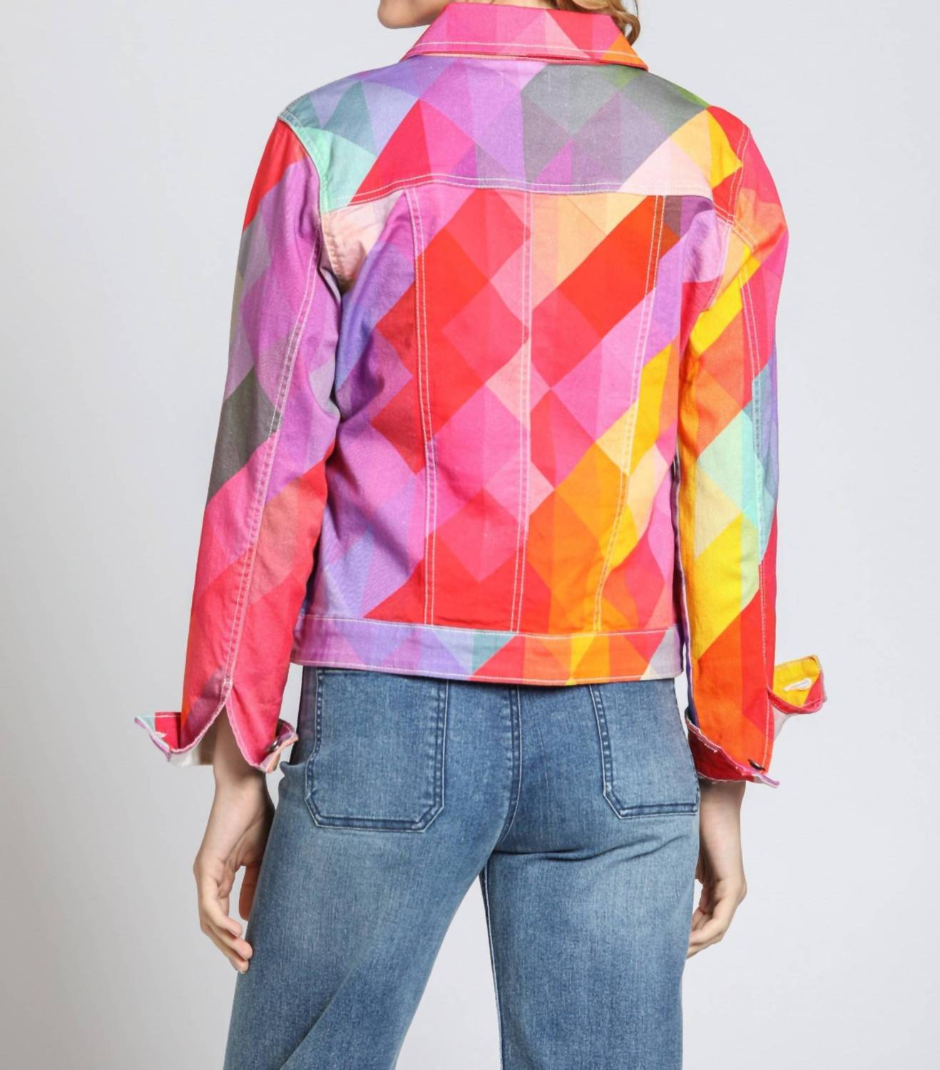 Apny - Printed Denim Jacket
