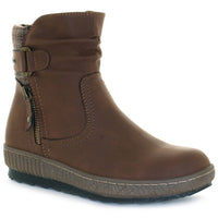 Wanderlust - Women's Carol Faux Leather Cozy Bootie