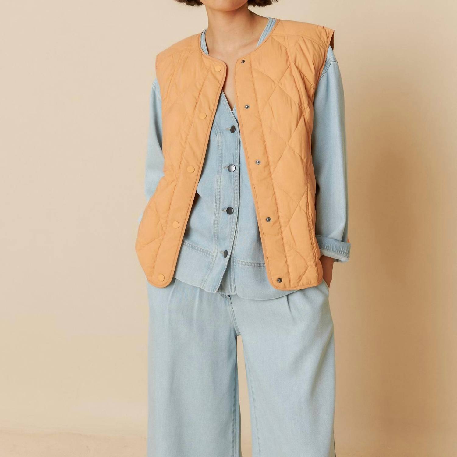 Indi & Cold - Padded With Snaps Vest