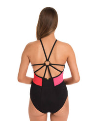 Amoressa - High Neck One Piece Swimsuit