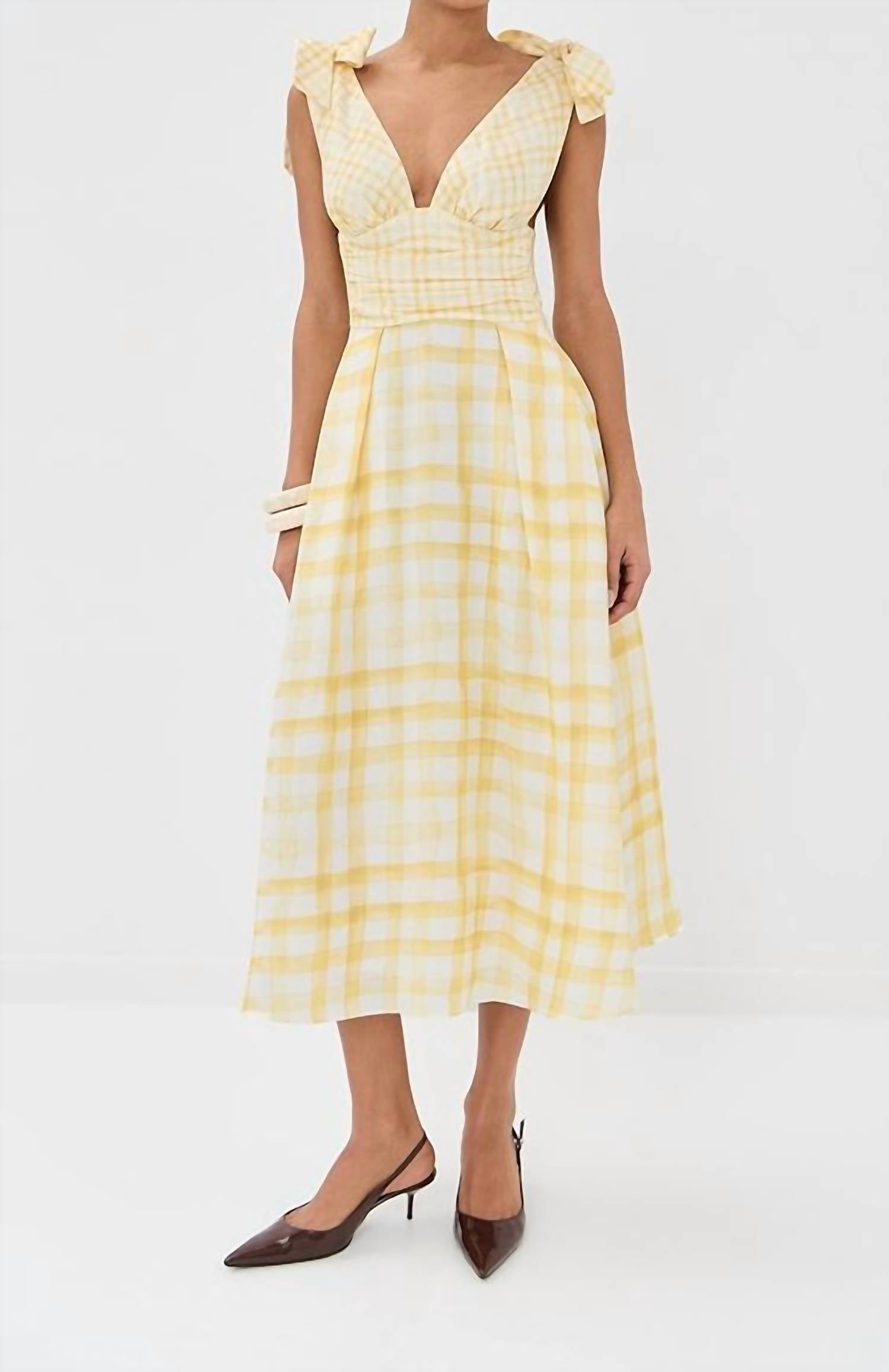 Rosie Assoulin - Bow Shoulder Dress