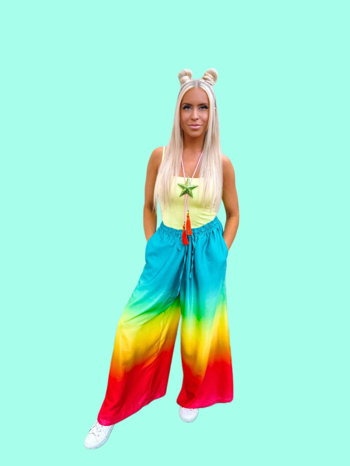 Burnt Toast/Emy Ave - Gradient Wide-leg Pants