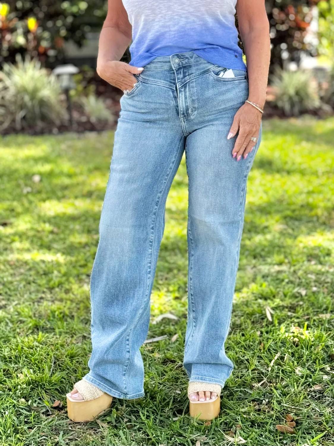 Judy Blue - In My Heyday Wide Leg Jeans