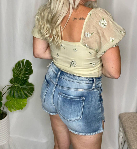 Le Lis - Flower Child Puff Sleeve Bodysuit