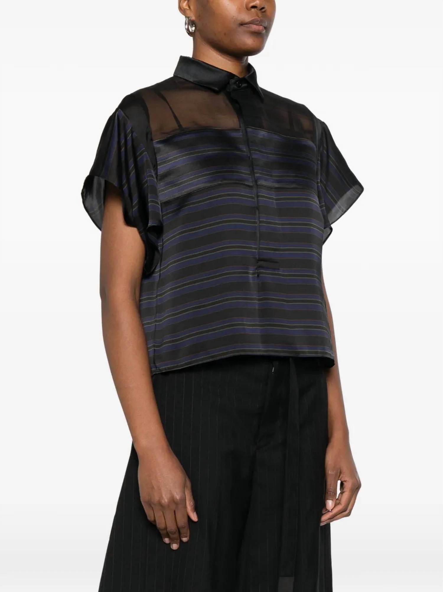Sacai - Sheer Panel Blouse