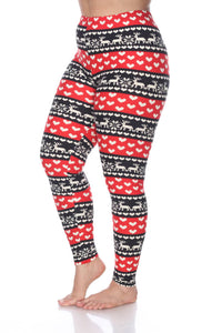 White Mark - Printed Leggings - Plus