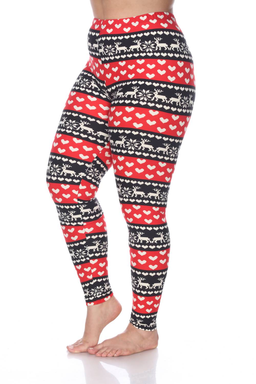 White Mark - Printed Leggings - Plus