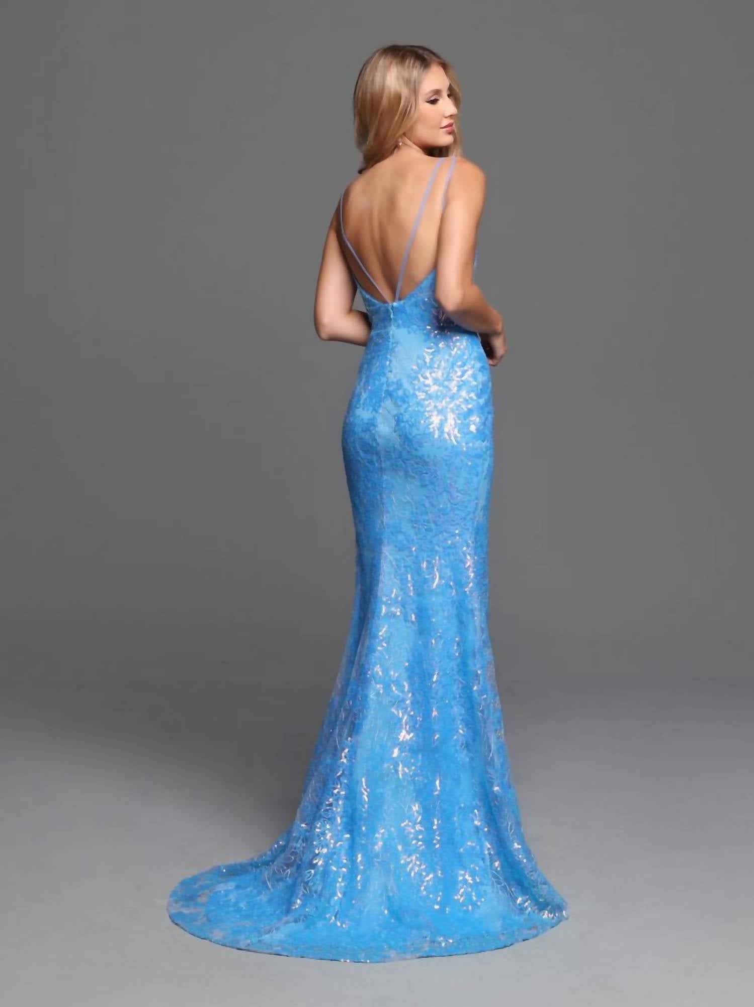 Sparkle Bridal Couture - Patterned Sequin Fit & Flare Prom Dress