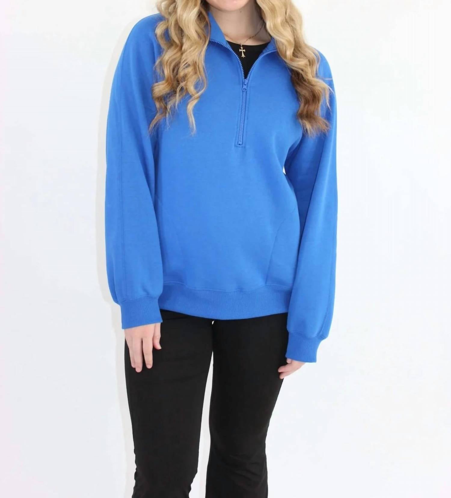 Rae Mode - Convince Yourself Half-zip Pullover Sweater