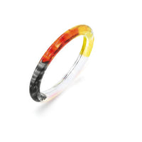 Gold & Honey - Women's Tie Dye Slip On Lucite Bangle