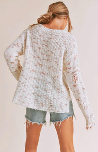 AEMI + CO Lani Textured Sweater - women's sweater - alternate view