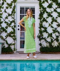 Bella Tu - Printed Cotton Caftan Dress