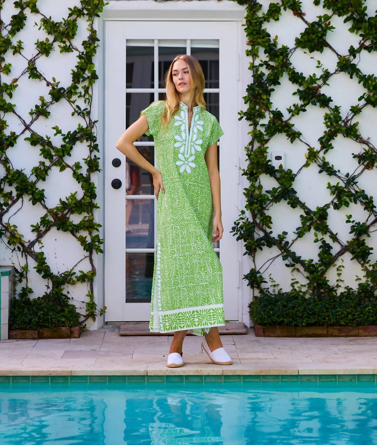 Bella Tu - Printed Cotton Caftan Dress