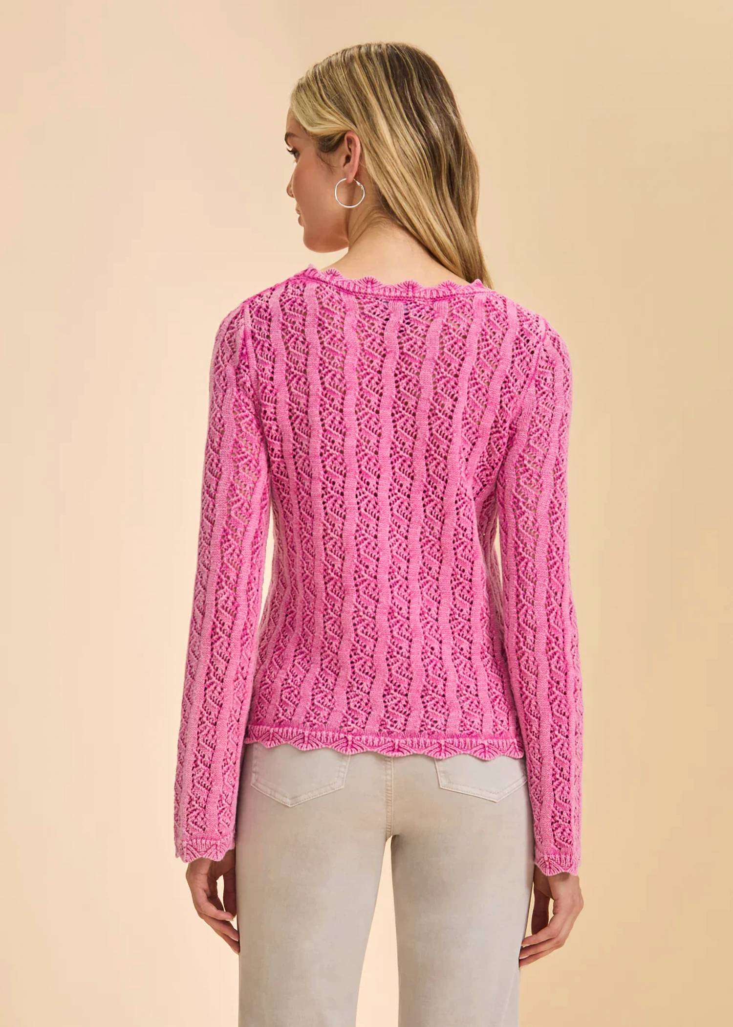 Fdj - Open Weave Long Sleeve Sweater