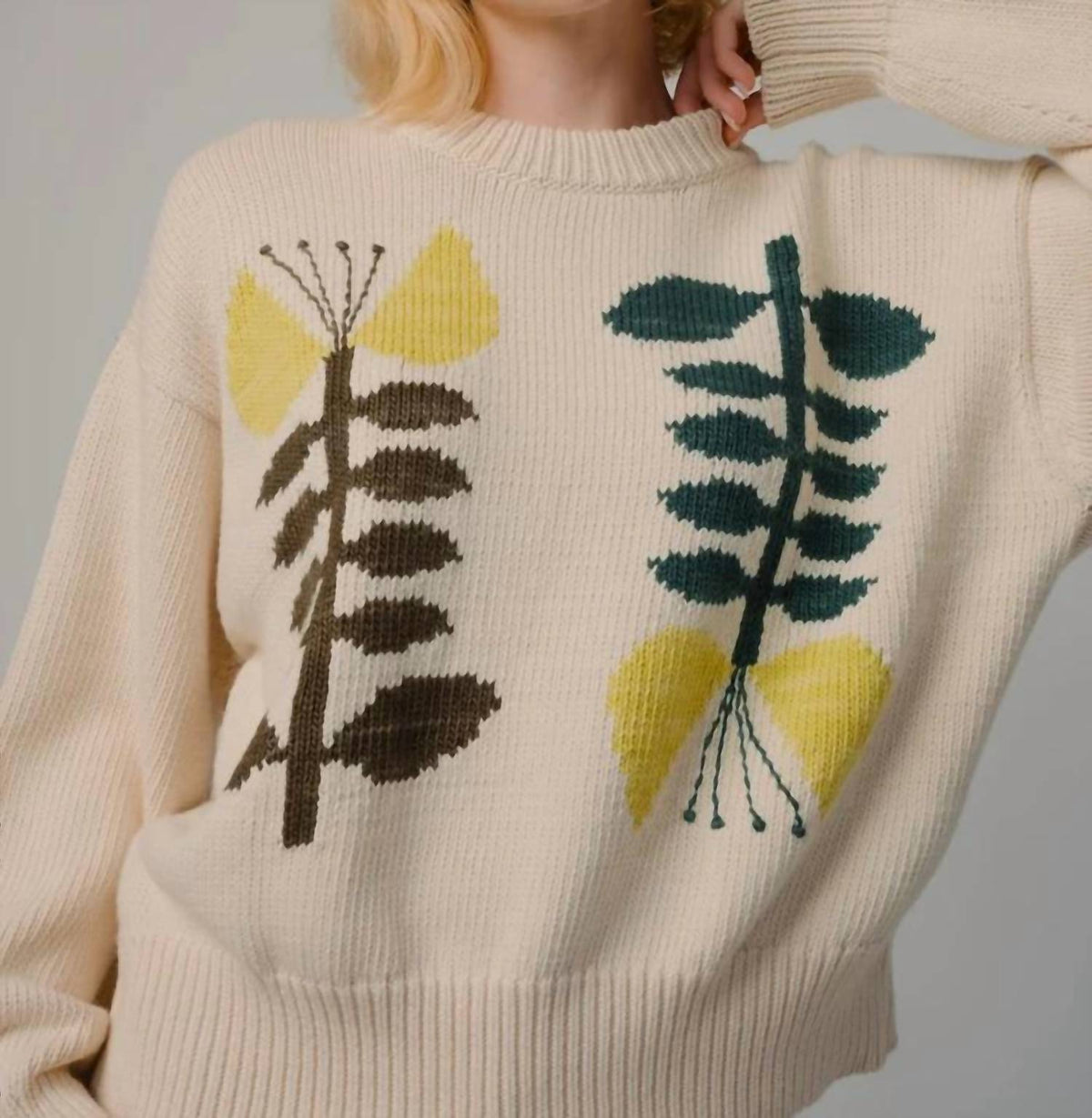 Degen - Embroidered Flora Sweater