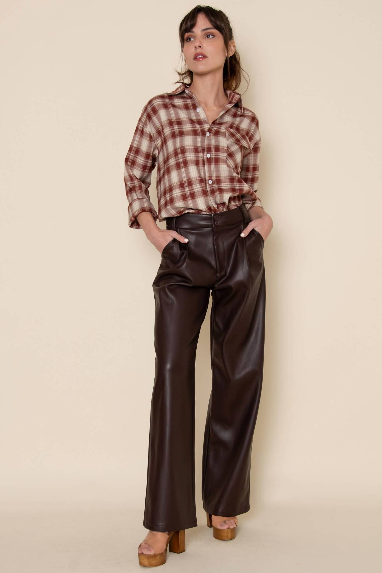 Fore Collection - Calabria Vegan Leather Pant