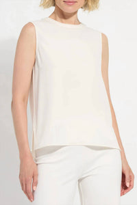 Lysse Kavita Crew Neck Top in shell - women's tank top