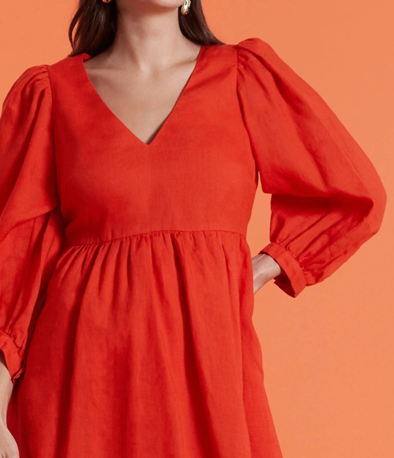 Tyler Boe - Eva Solid Linen Dress