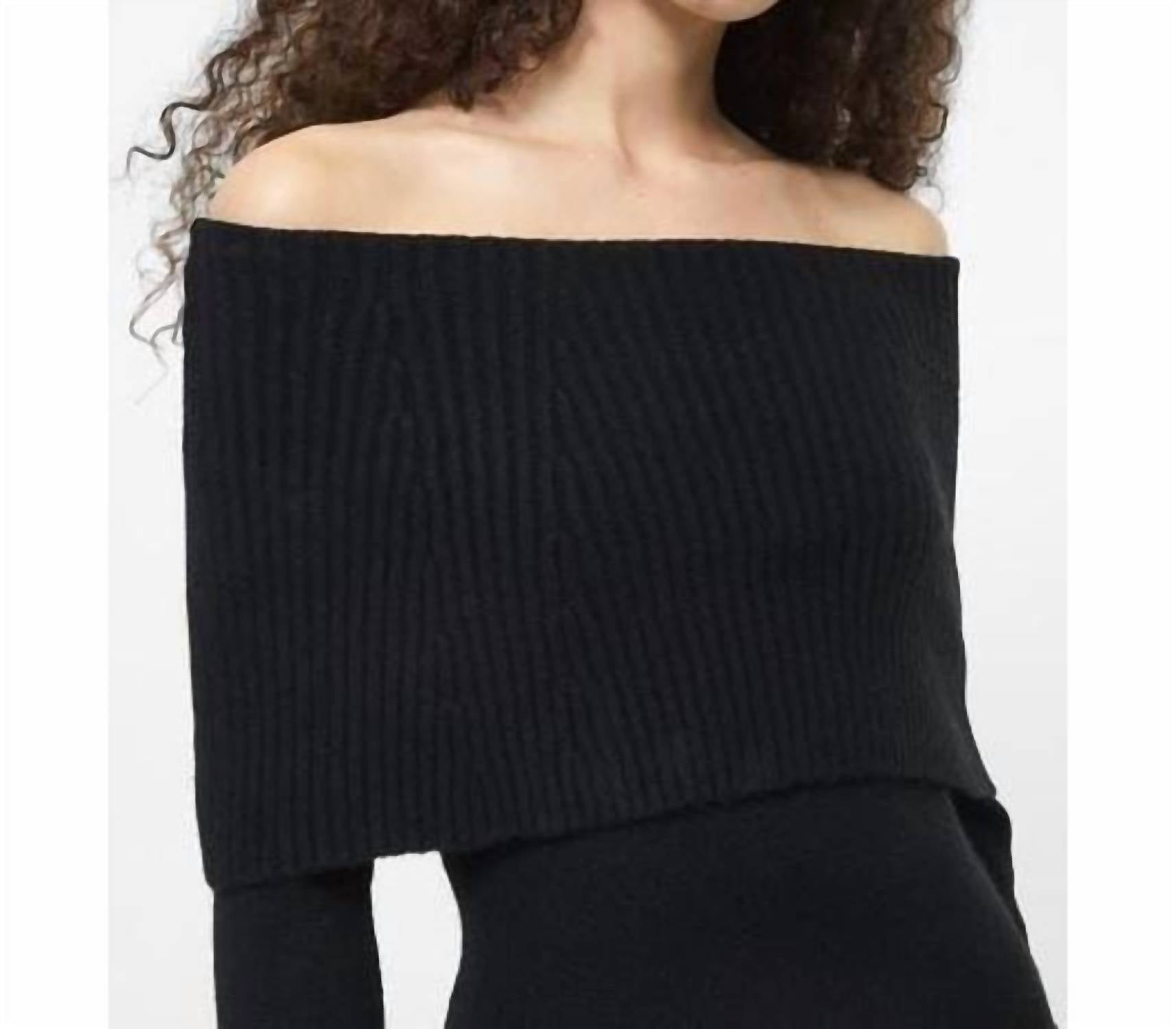 French Connection - Emilia Knit Off The Shoulder Dress