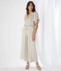 Karen Kane - Cadence Wide Leg Pant With Drawstring