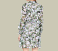 Jade - Hidden Garden Ruffle Neck And Hem Dress