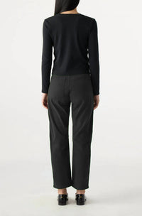 AMO Cate Cropped Jean in washed black - women's jeans - alternate view