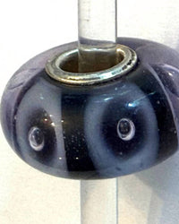 Trollbeads Women's Universal Charm Bead in unique dark purple lilac bubble - women's item - detail view
