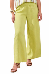 Tribal - Flare Pants With Smocking Waistband