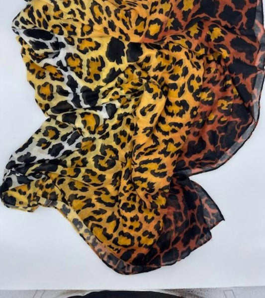 Printed Village - Women's Leopard Scarf