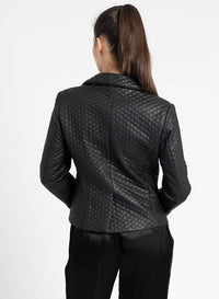 Love Token - Tess Faux Leather Blazer