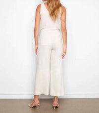Charlie B - Stretch Linen Wide Leg Button Front Pants