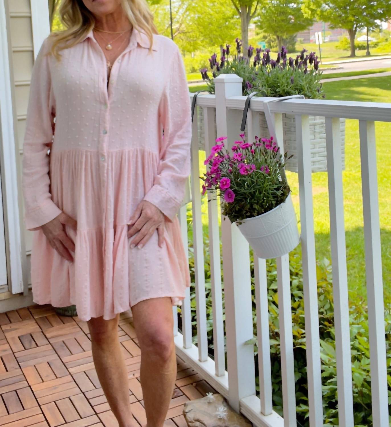 Tiered Shirt Dress