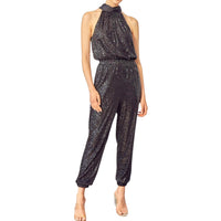 Mustard Seed - High Neck Sequin Jumpsuit