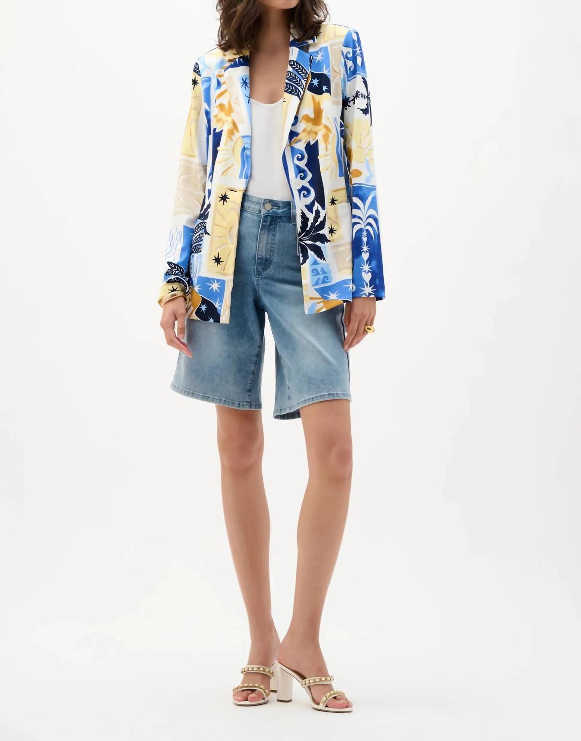 Joseph Ribkoff - Silky Knit Tropical Fitted Blazer