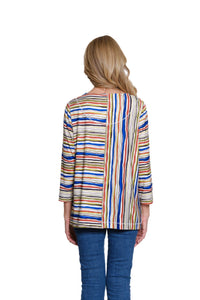 Multiples - 3/4 Sleeve Multi Panel Top