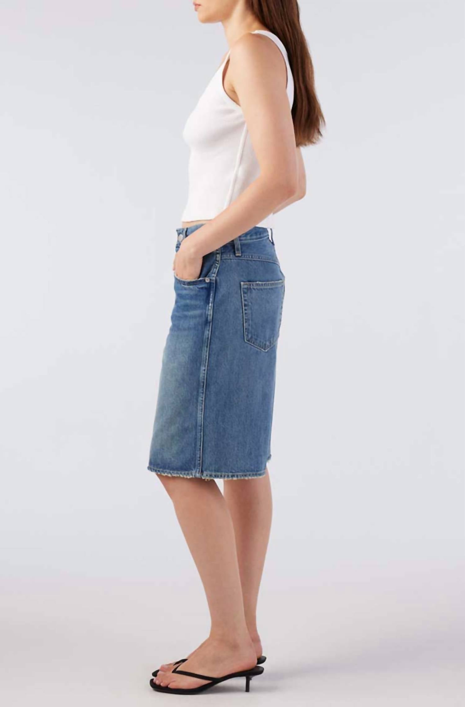 AMO Laura Boyfriend Shorts in offbeat - women's shorts - alternate view