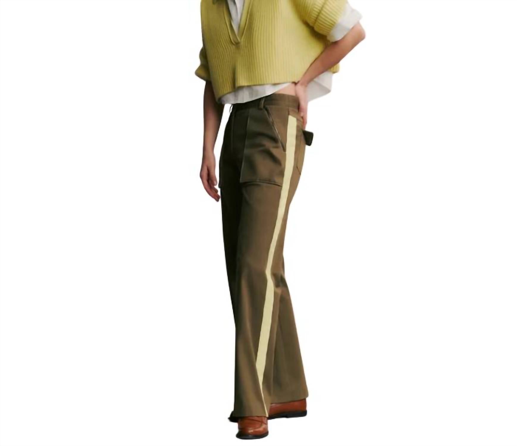 TWP Women's Isa Pant in dark olive - women's pants - view 4