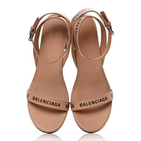 Balenciaga - Women's Logo Block Heel Sandal