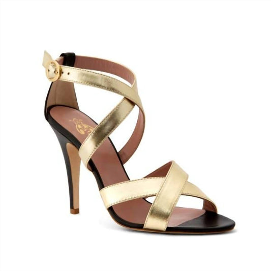 Arnia - Women's Michelle Platinum Laminated Nappa Sandal