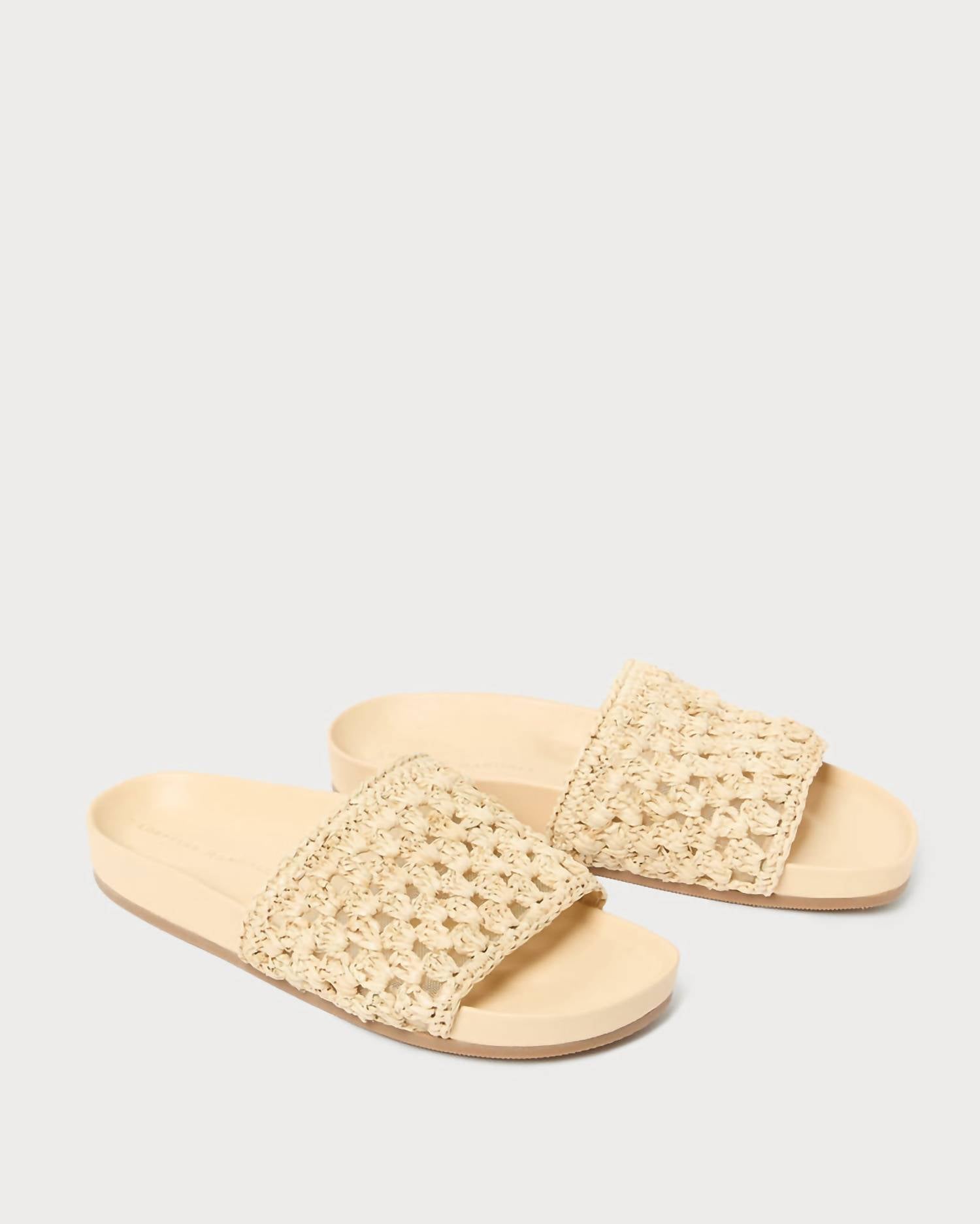 Loeffler Randall - Women's Henri Crochet Straw Sandal