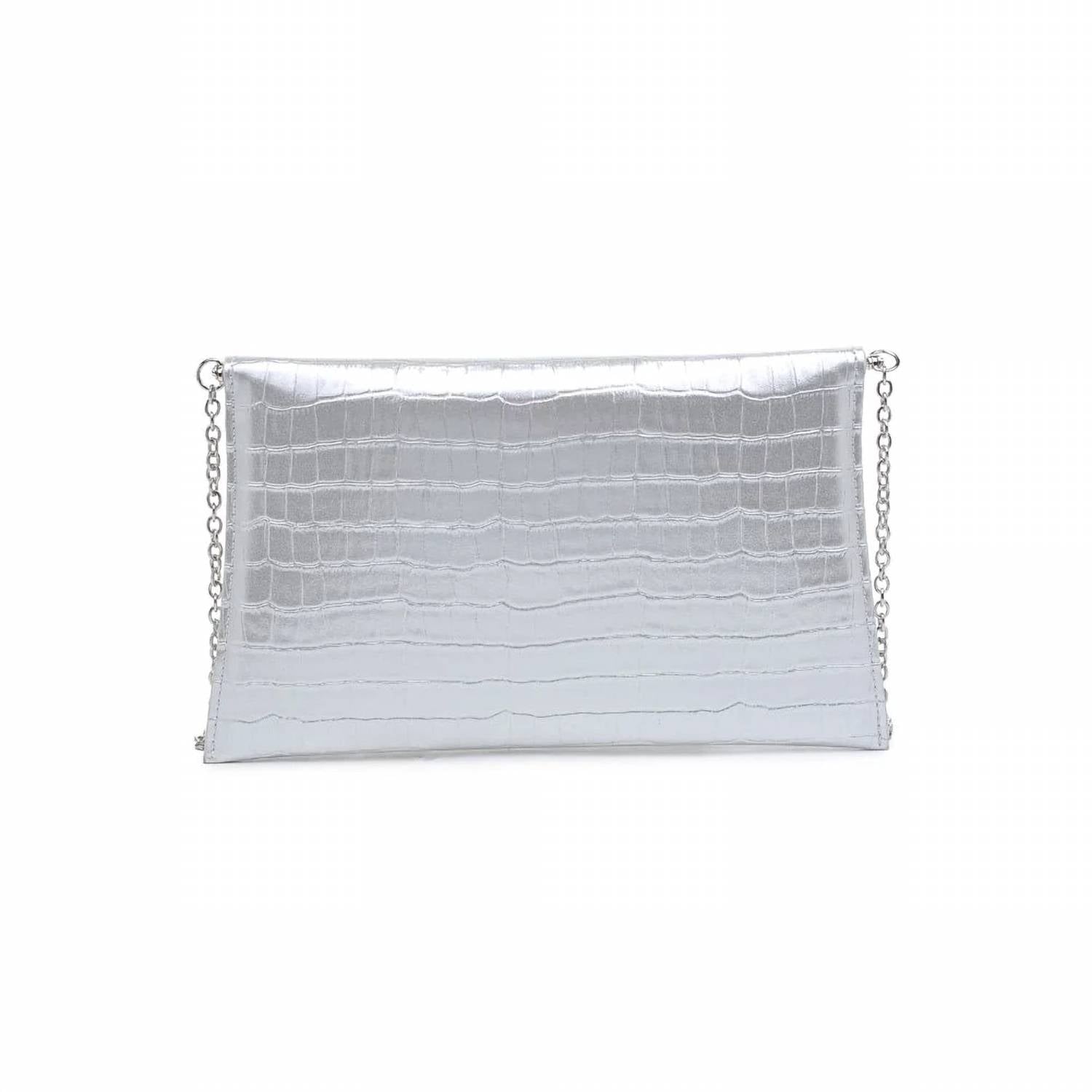 Urban Expressions - Women's Cora Croco Textured Envelope Bag