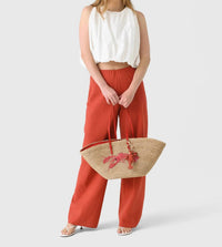 Vince - Cotton-Blend High-Waist Bias Pant