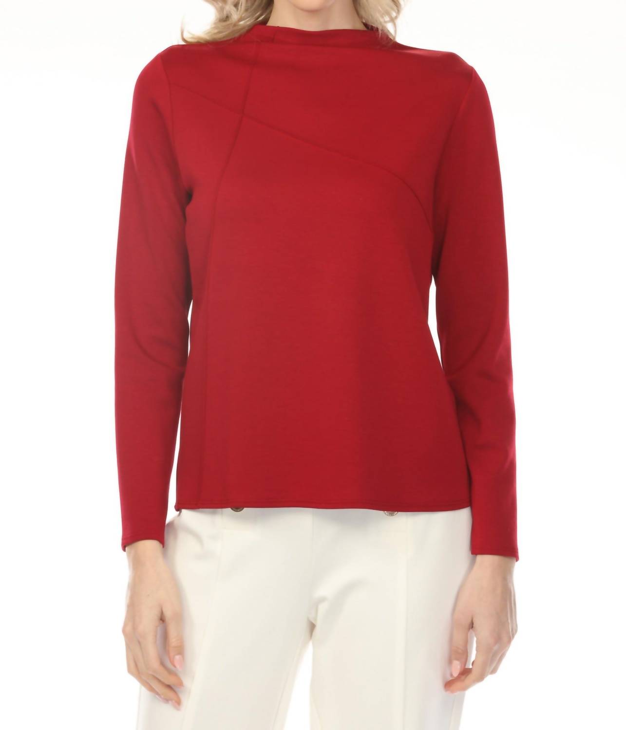 Joseph Ribkoff - Pintuck Mock Neck Top