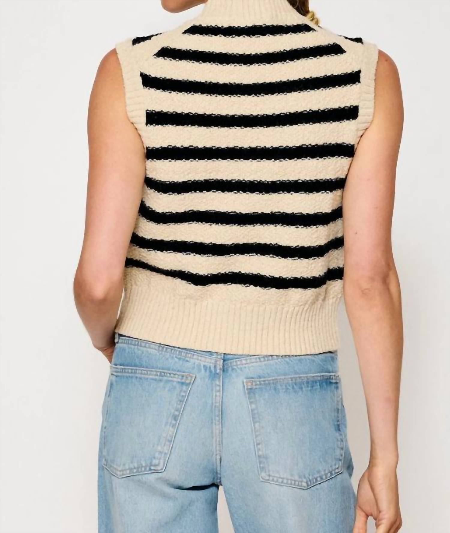 Line And Dot - Miri Striped Sweater Vest